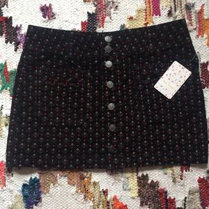 Joanie Free People Corduroy Mini Skirt NWT